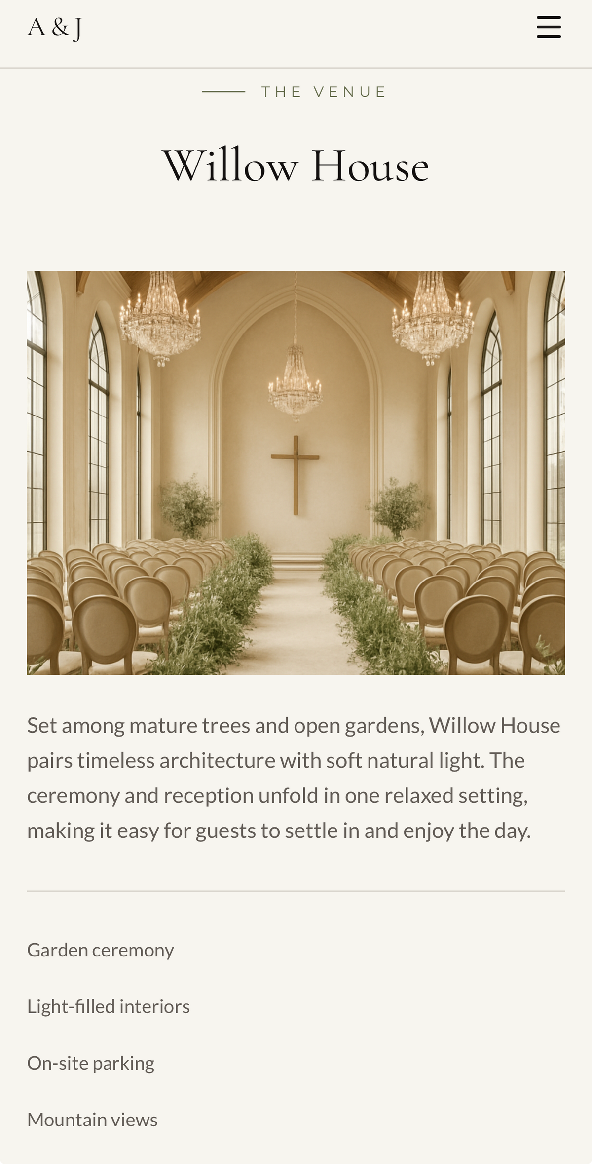 Custom Wedding Website with Online RSVP
